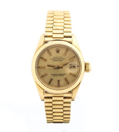 ROLEX Oyster Perpetual Datejust: orologio da polso lady in oro ref. 6617 - 1981